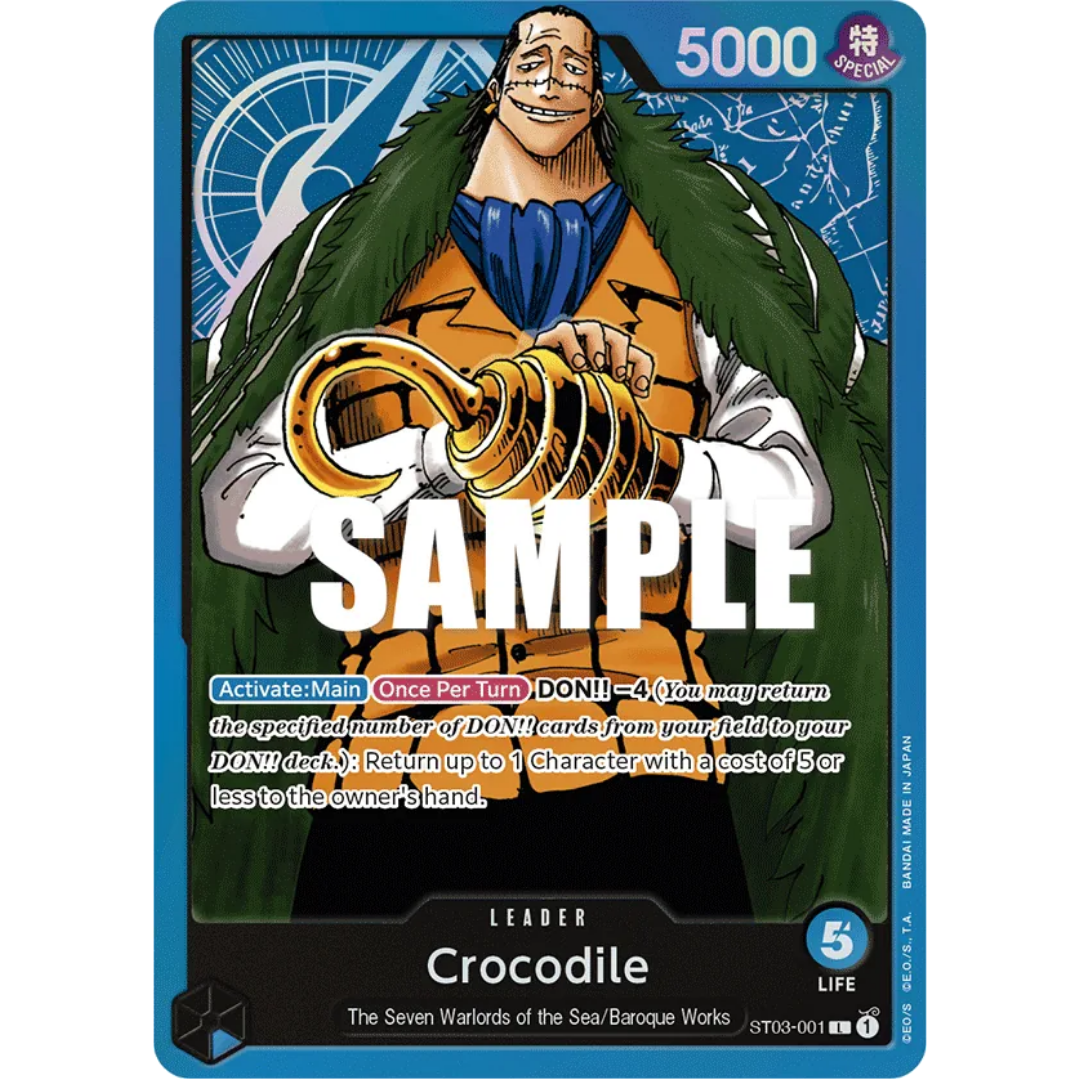 Crocodile (001) (ST03-001) - Starter Deck 3: The Seven Warlords of The Sea Foil