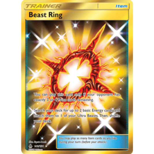 Beast Ring (Secret) 141  - Holofoil SM  Forbidden Light - Secret Rare