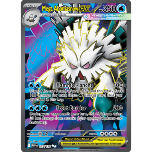 Mega Abomasnow ex 157/132  - Holofoil ME01 Mega Evolution - Ultra Rare