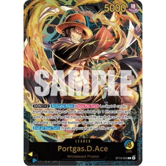 Portgas.D.Ace (Premium Card Collection -Leader Collection-) (ST13-002) - One Piece Promotion Cards Foil