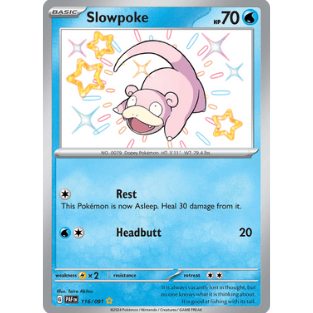 Slowpoke 116  - Holofoil SV Paldean Fates - Shiny Rare