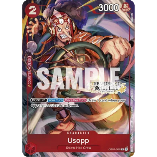 Usopp - OP01-004 (Treasure Cup) (OP01-004) - One Piece Promotion Cards Foil
