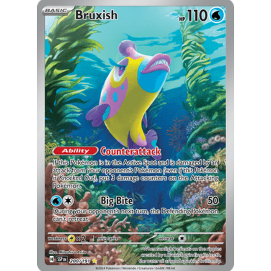 Bruxish 200/191  - Holofoil SV08 Surging Sparks - Illustration Rare
