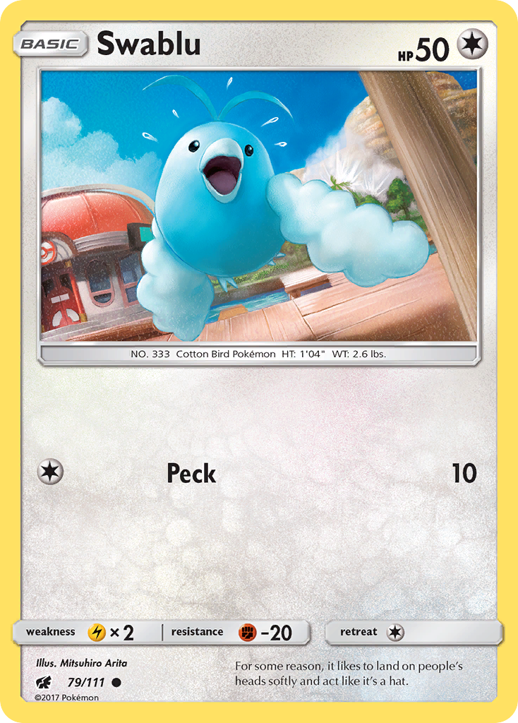Swablu 079  SM  Crimson Invasion - Common