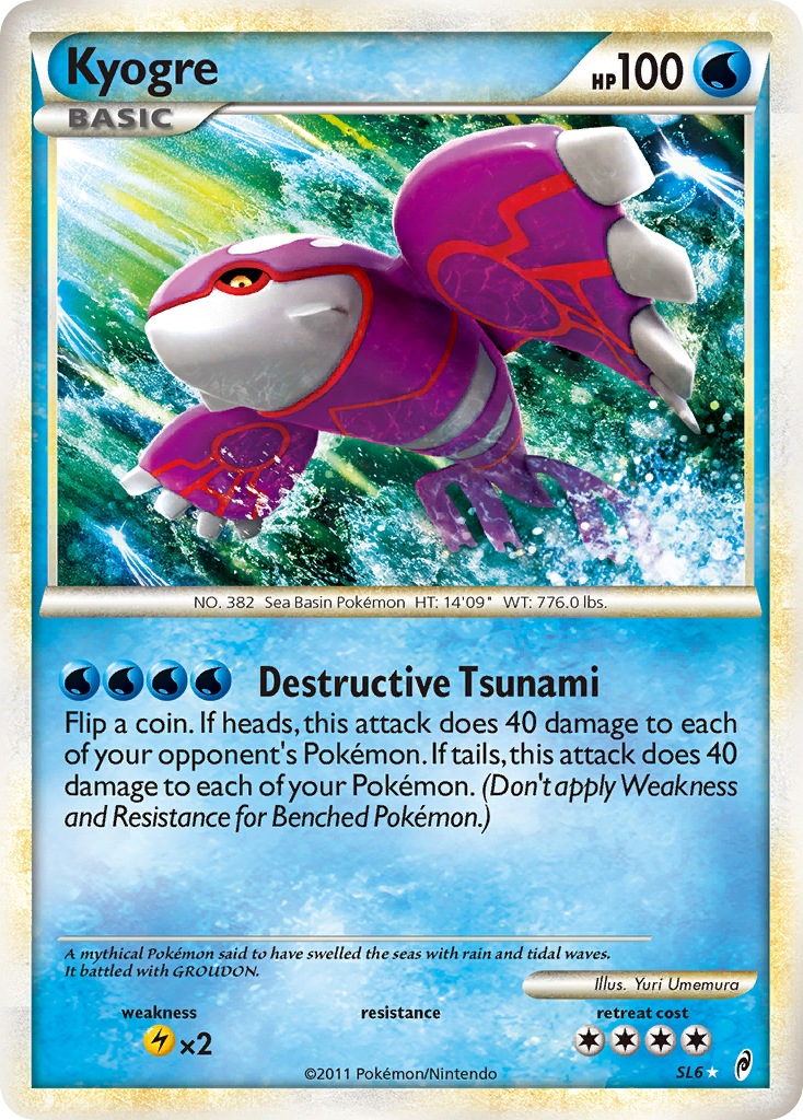 Kyogre (Shiny)  - Holofoil Call of Legends - Shiny Holo Rare