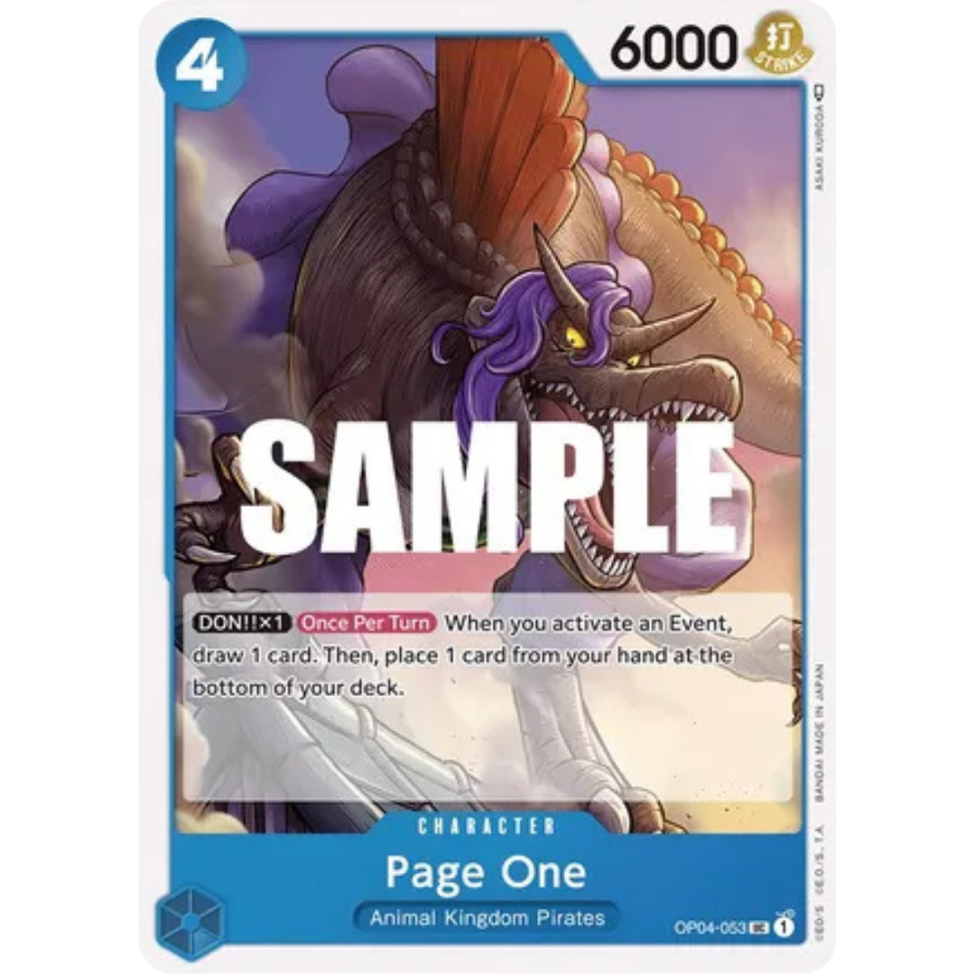 Page One (OP04-053) - Kingdoms of Intrigue