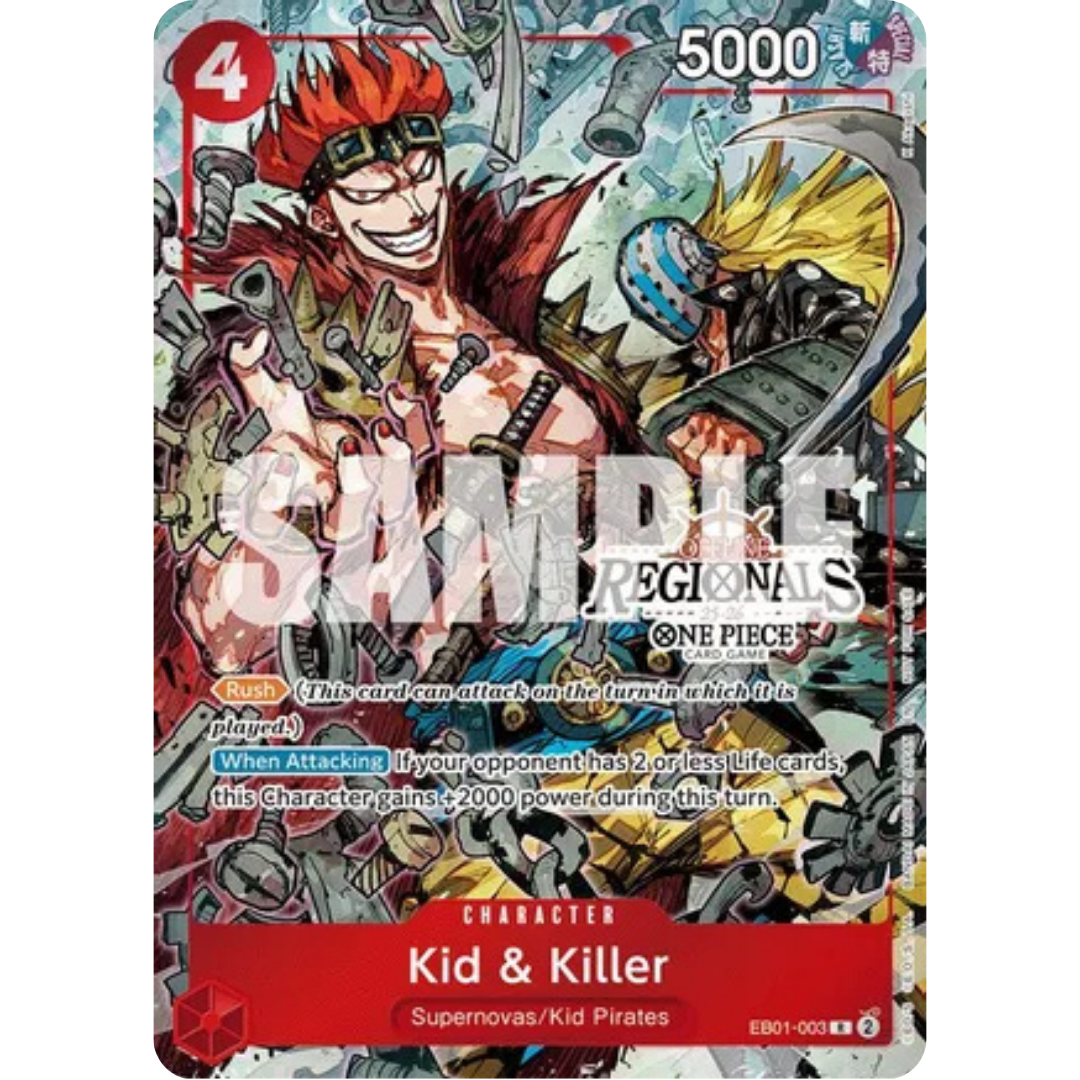 Kid & Killer (Offline Regional Participation Pack 2025 Vol.2) (EB01-003) - One Piece Promotion Cards Foil