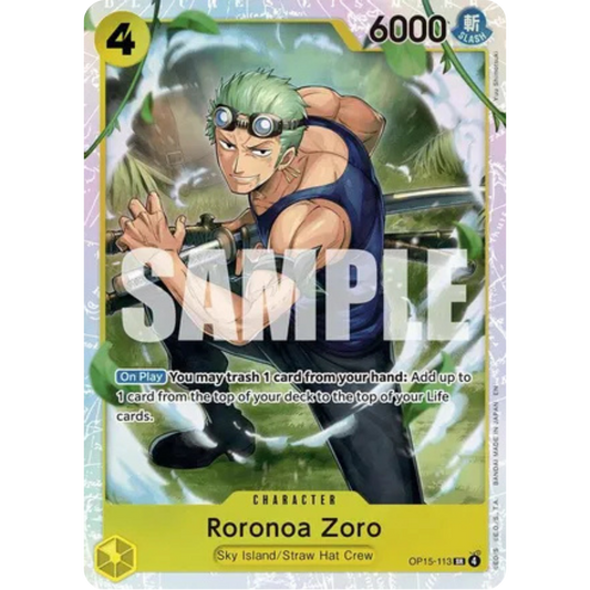 Roronoa Zoro (OP15-113) (OP15-113) - Adventure on Kami's Island Foil