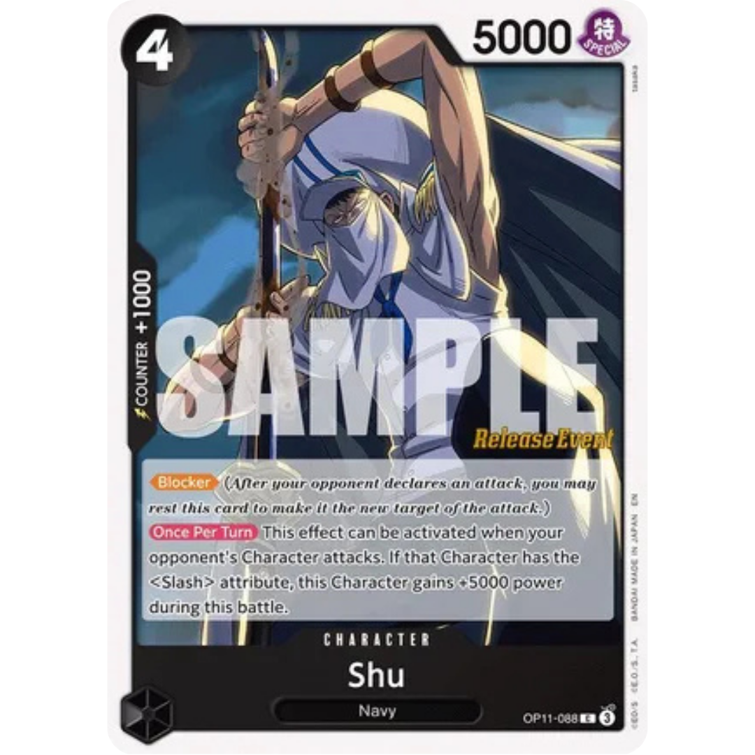 Shu (OP11-088) - A Fist of Divine Speed Release Event Cards
