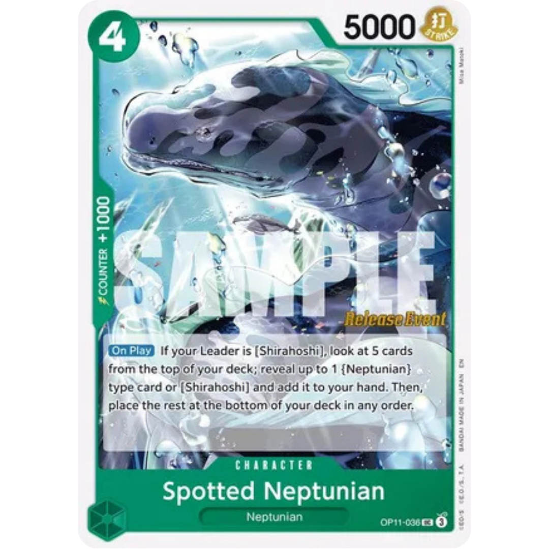 Spotted Neptunian (OP11-036) - A Fist of Divine Speed Release Event Cards