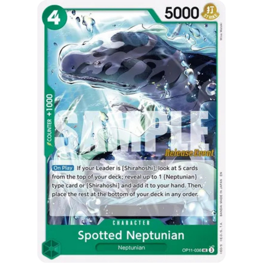 Spotted Neptunian (OP11-036) - A Fist of Divine Speed Release Event Cards
