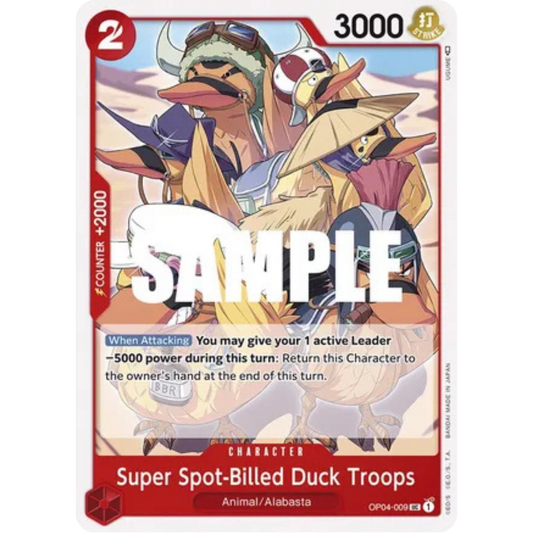 Super Spot-Billed Duck Troops (OP04-009) - Kingdoms of Intrigue