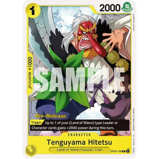 Tenguyama Hitetsu (OP06-108) - Wings of the Captain Pre-Release Cards