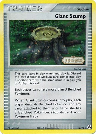 Giant Stump  - Reverse Holofoil Legend Maker - Uncommon