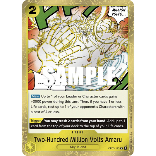 Two-Hundred Million Volts Amaru (OP05-115) - Awakening of the New Era Foil