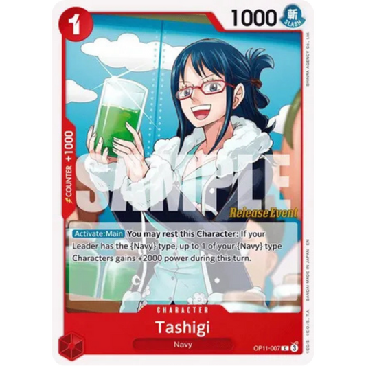 Tashigi (OP11-007) - A Fist of Divine Speed Release Event Cards