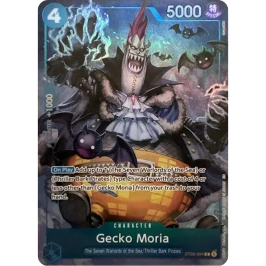 Gecko Moria (Seven Warlords of the Sea Binder Set) (ST03-004) - One Piece Promotion Cards Foil