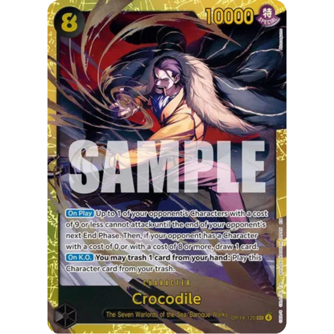 Crocodile - OP14-120 (OP14-120) - The Azure Sea's Seven Foil