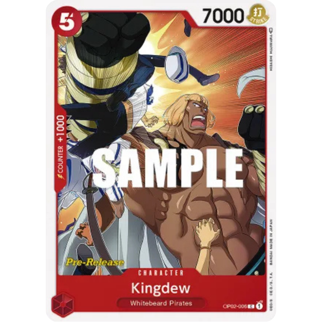 Kingdew (OP02-006) - Paramount War Pre-Release Cards