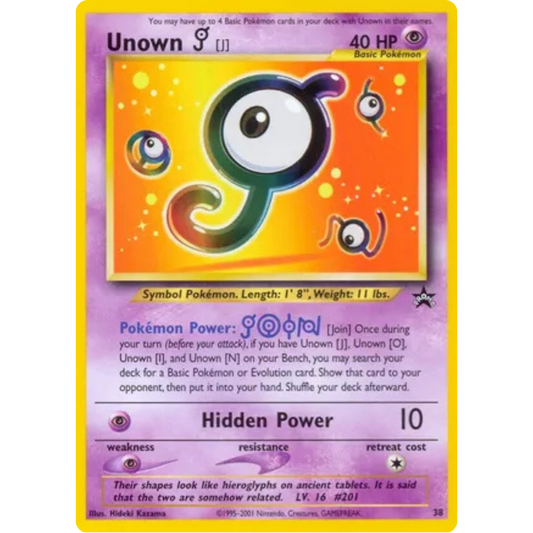 Unown [J] 038/53  WoTC Promo - Promo