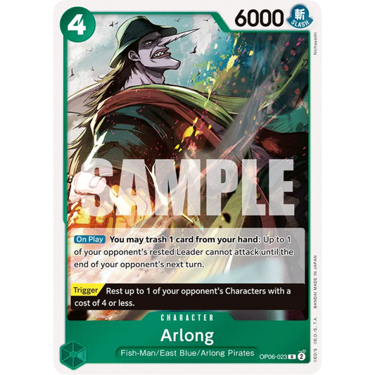Arlong (OP06-023) - Wings of the Captain Foil