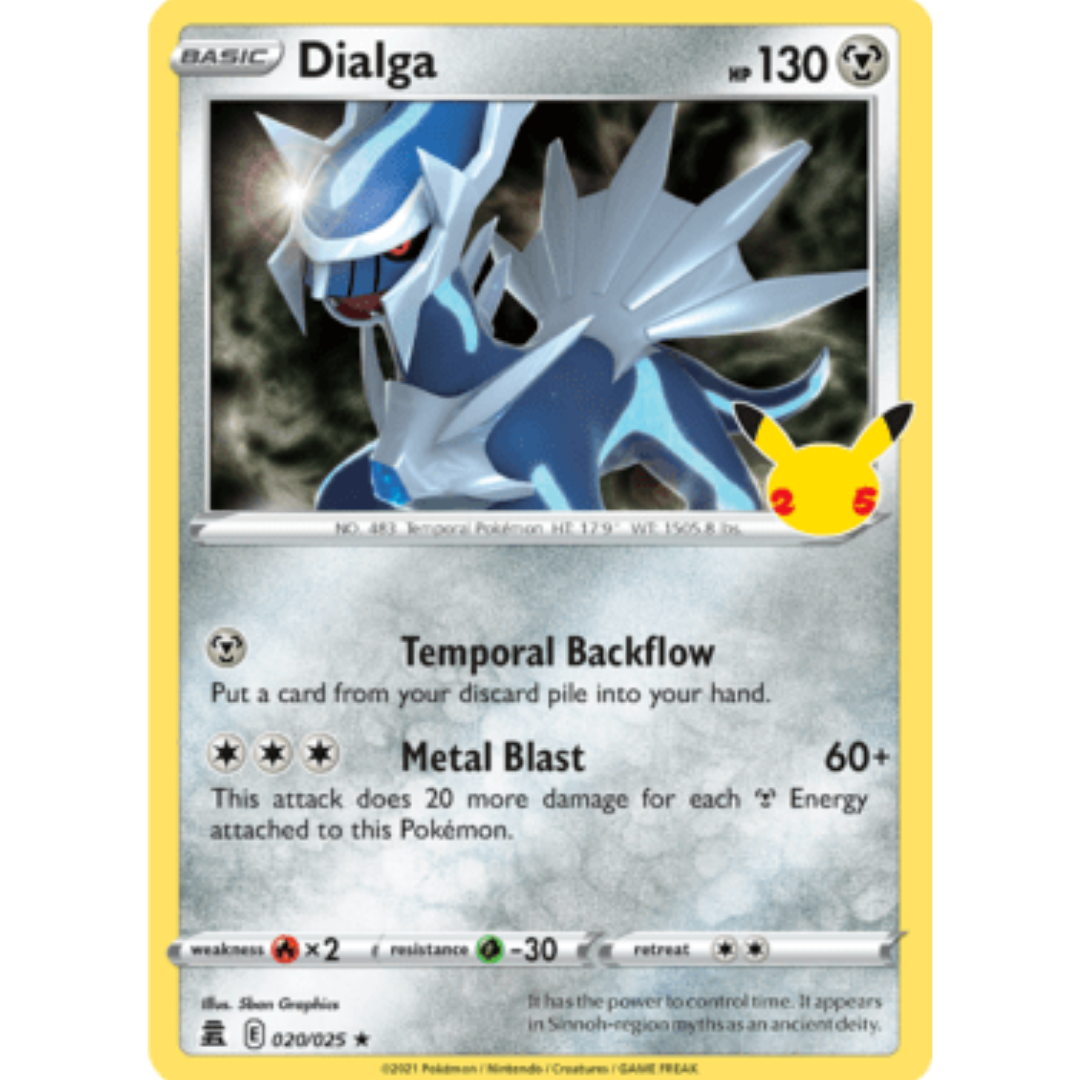 Dialga 020  - Holofoil Celebrations - Holo Rare