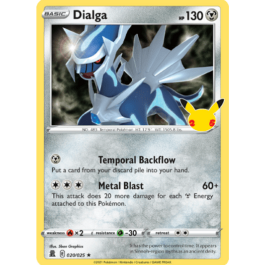 Dialga 020/025  - Holofoil Celebrations - Holo Rare