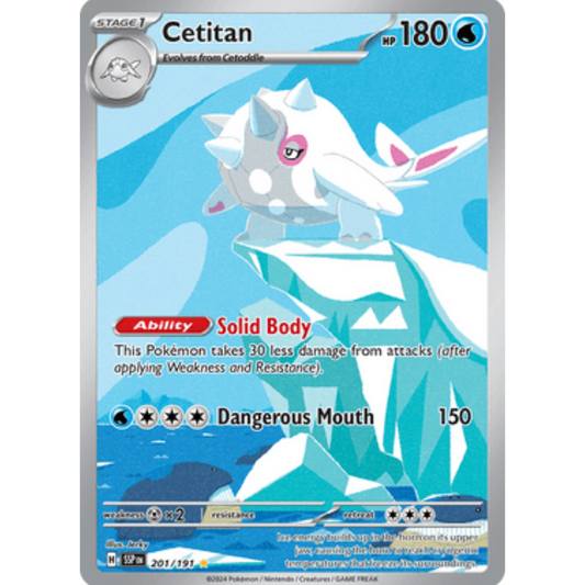 Cetitan 201/191  - Holofoil SV08 Surging Sparks - Illustration Rare