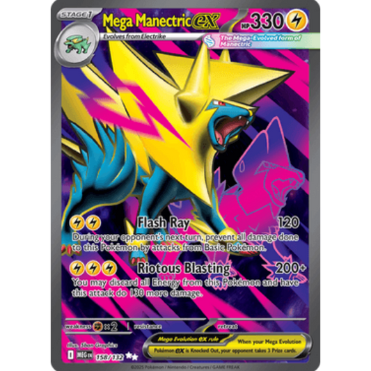 Mega Manectric ex 158/132  - Holofoil ME01 Mega Evolution - Ultra Rare