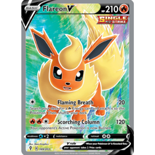 Flareon V (169/203) [Sword & Shield: Evolving Skies]