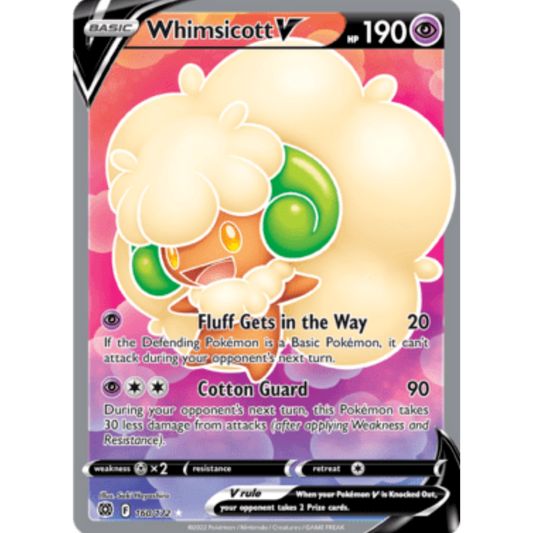 Whimsicott V (160/172) [Sword & Shield: Brilliant Stars]