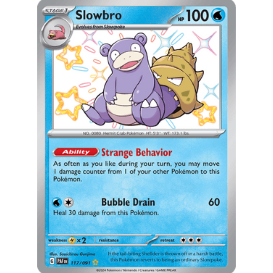 Slowbro 117  - Holofoil SV Paldean Fates - Shiny Rare