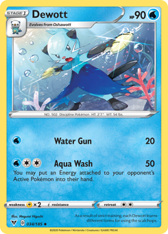 Dewott 034  SWSH04 Vivid Voltage - Uncommon