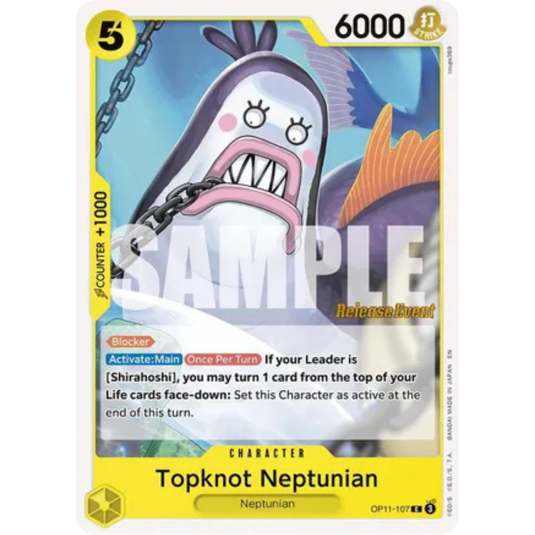 Topknot Neptunian (OP11-107) - A Fist of Divine Speed Release Event Cards