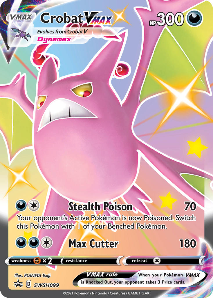 Crobat VMAX - SWSH099  - Holofoil Jumbo Cards - Promo