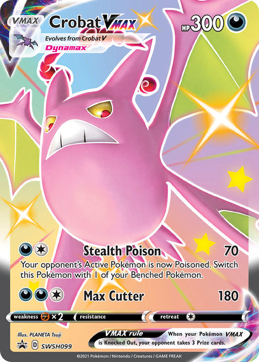 Crobat VMAX - SWSH099  - Holofoil Jumbo Cards - Promo