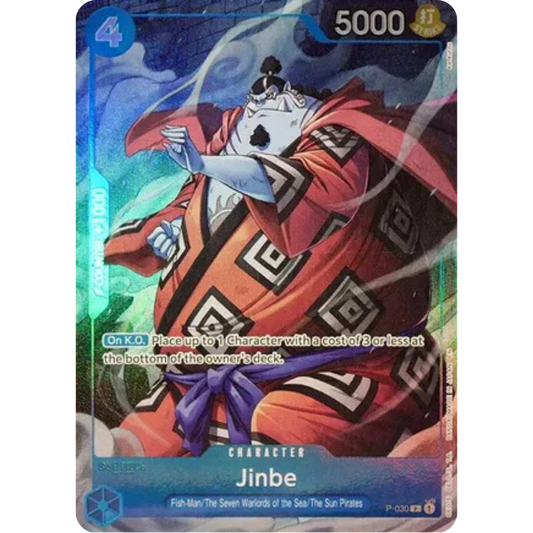 Jinbe (Seven Warlords of the Sea Binder Set) (P-030) - One Piece Promotion Cards Foil