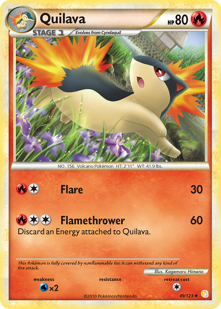 Quilava 049  HeartGold SoulSilver - Uncommon