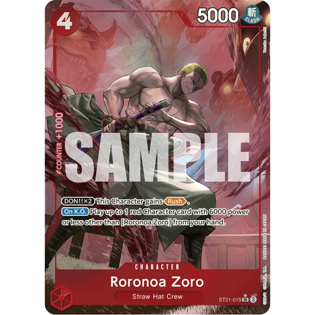 Roronoa Zoro (Parallel) (ST21-015) - Starter Deck EX: Gear 5 Foil