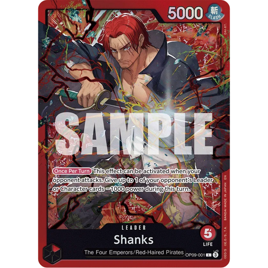 Shanks (OP09-001) (OP09-001) - Starter Deck 23: RED Shanks Foil
