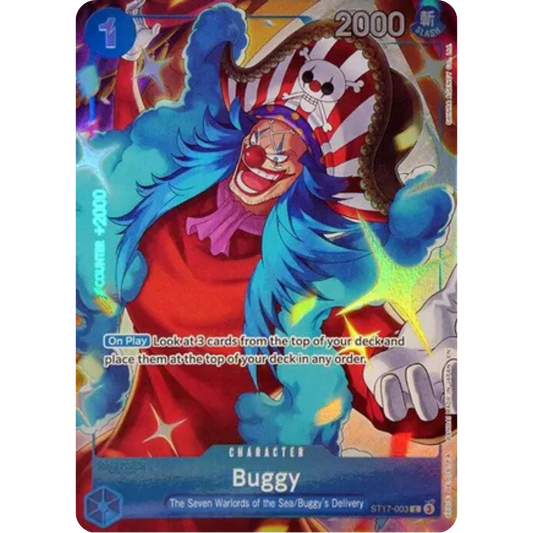 Buggy (Seven Warlords of the Sea Binder Set) (ST17-003) - One Piece Promotion Cards Foil