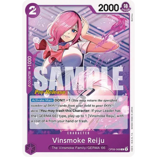 Vinsmoke Reiju (068) (OP06-068) - Wings of the Captain Pre-Release Cards