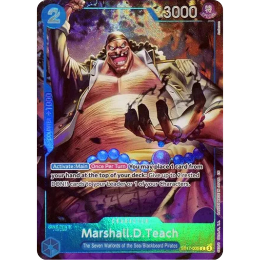 Marshall.D.Teach (Seven Warlords of the Sea Binder Set) (ST17-005) - One Piece Promotion Cards Foil