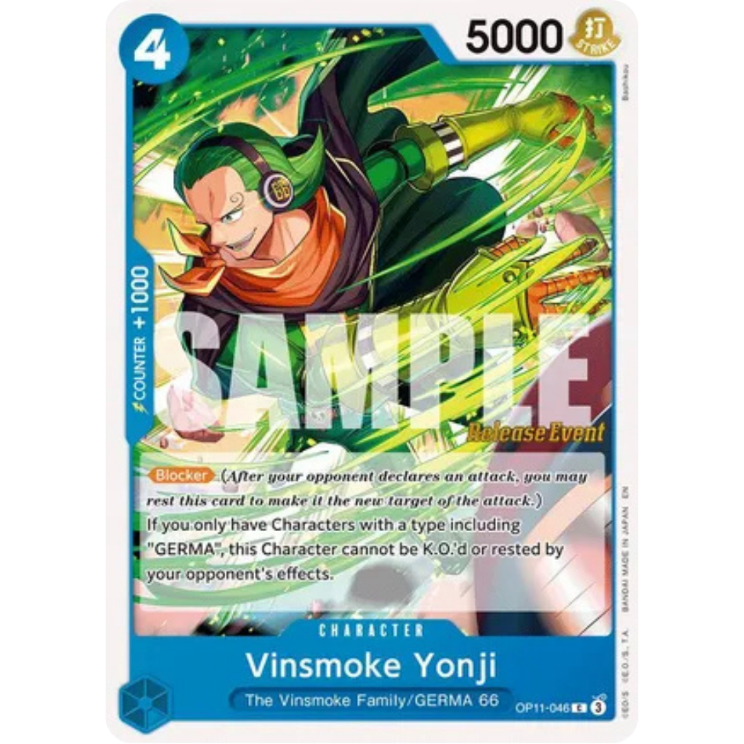 Vinsmoke Yonji (OP11-046) - A Fist of Divine Speed Release Event Cards
