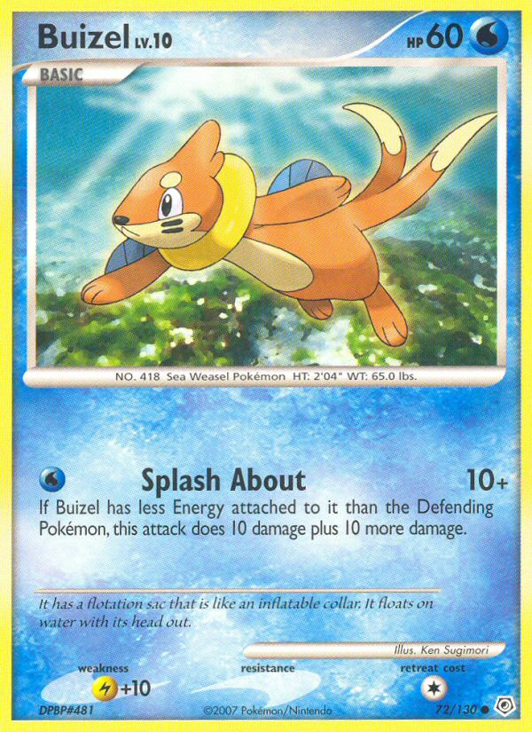 Buizel 072  Diamond and Pearl - Common