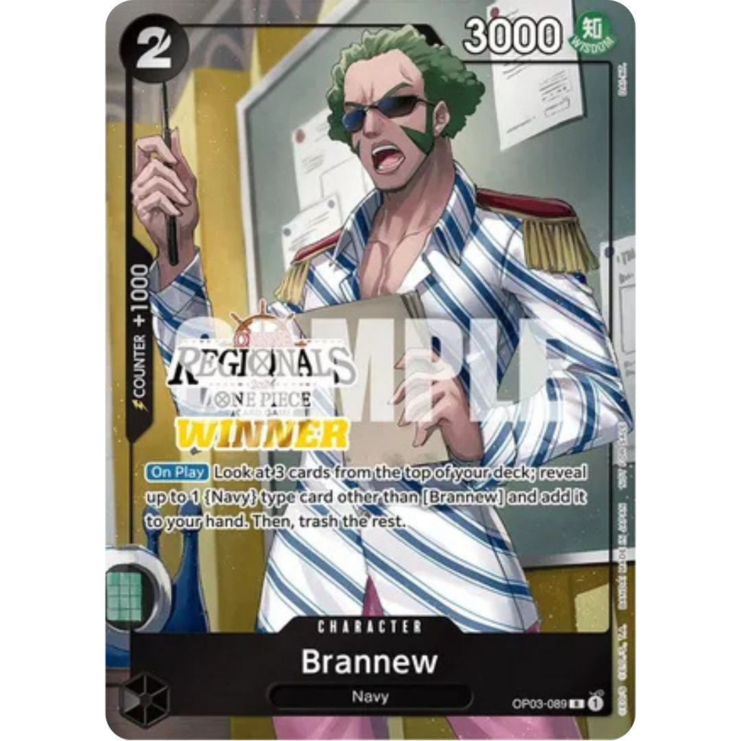 Brannew (Online Regional 2024) [Winner] (OP03-089) - One Piece Promotion Cards Foil
