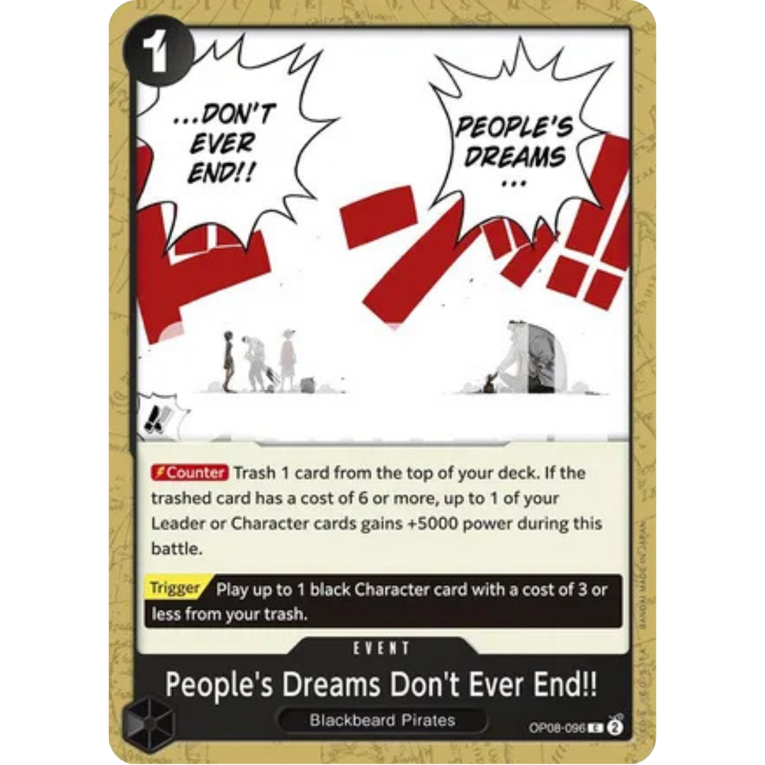 People's Dreams Don't Ever End!! (OP08-096) - Two Legends