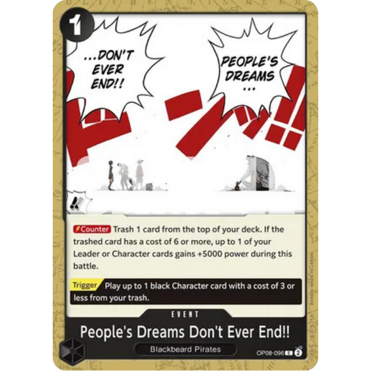 People's Dreams Don't Ever End!! (OP08-096) - Two Legends