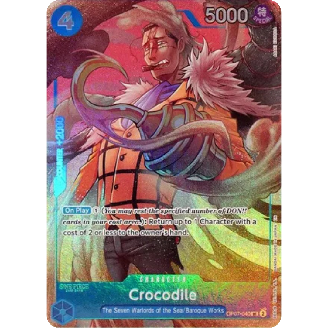 Crocodile (Seven Warlords of the Sea Binder Set) (OP07-040) - One Piece Promotion Cards Foil
