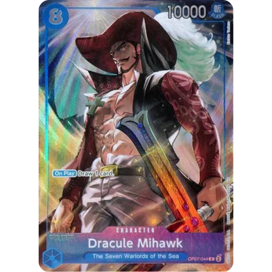 Dracule Mihawk (Seven Warlords of the Sea Binder Set) (OP07-044) - One Piece Promotion Cards Foil